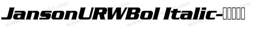 JansonURWBol Italic字体转换